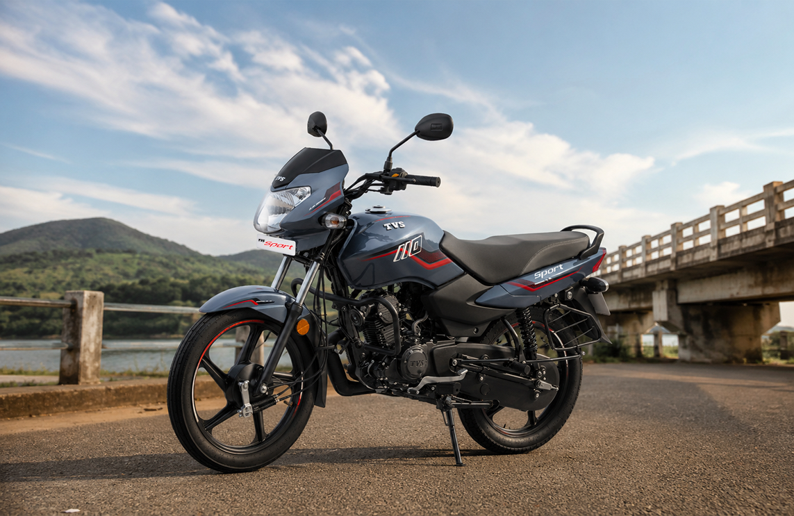 TVS Sport - The Best Fuel Economy Bike in Its Segment