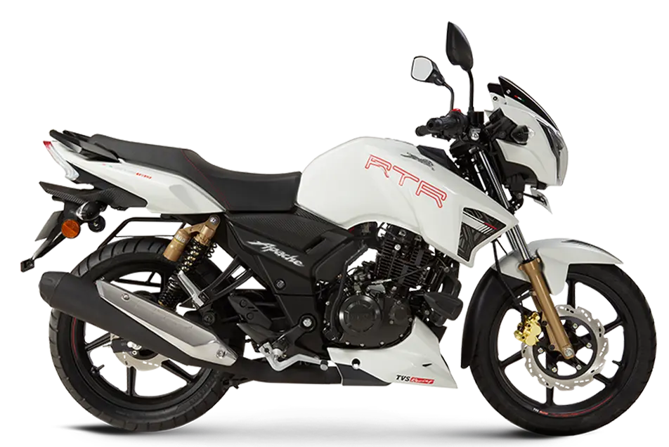 Tvs apache 180 deals white