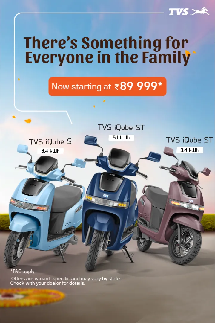 New TVS iQube Electric Scooter Availability