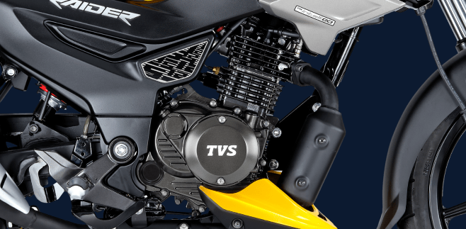 Tvs Raider 125 Specifications Weight Engine Fuel Tank Capacity And Tyre Size