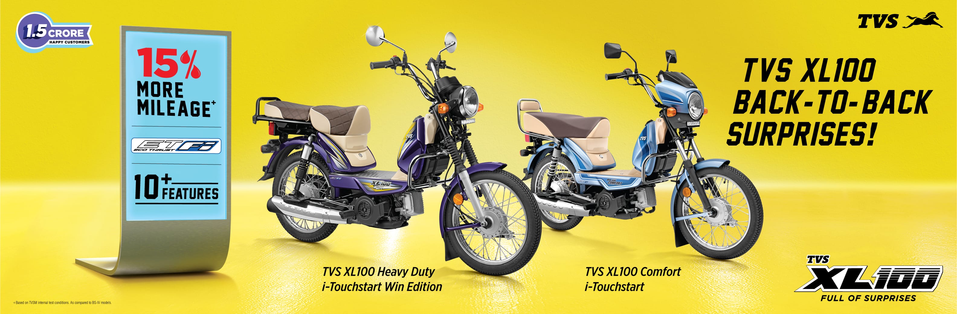 Tvs Xl Comfort I Touchstart Bs Price Mileage Features