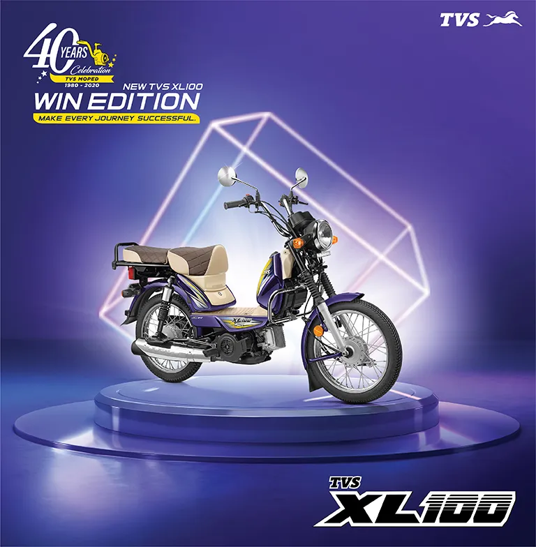 TVS XL100 Heavy Duty i Touch Start Win Edition Price, Images, Mileage,  Specs & Features