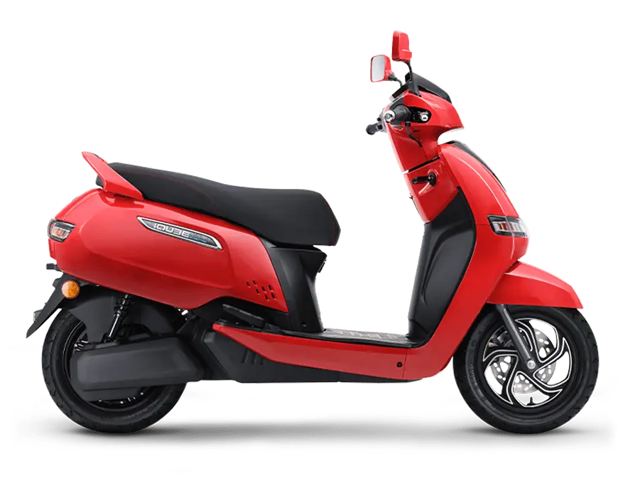 iQube Electric Bike Shining Red Right View